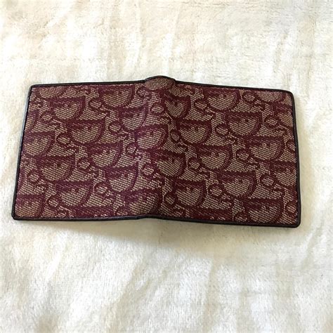 dior red wallet old|vintage christian Dior wallet.